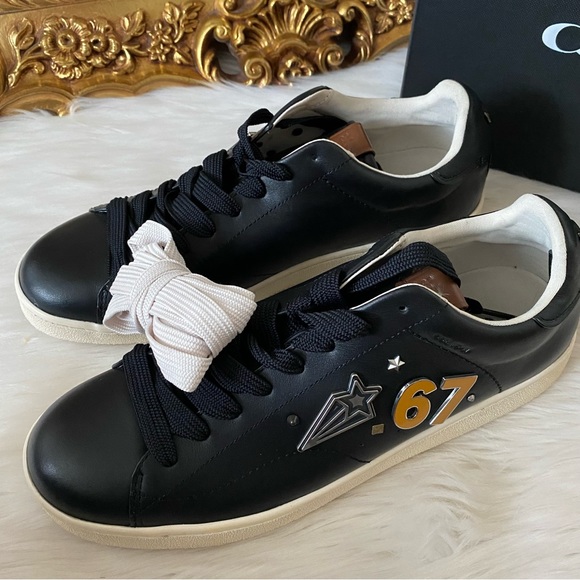 Coach Low Top Leather Sneakers - Picture 9 of 13